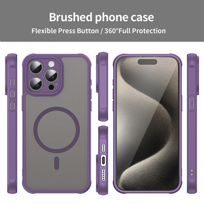 Coque MagSafe pour Apple iPhone 15 Pro Max, Techsuit, HaloFrost II, Violet