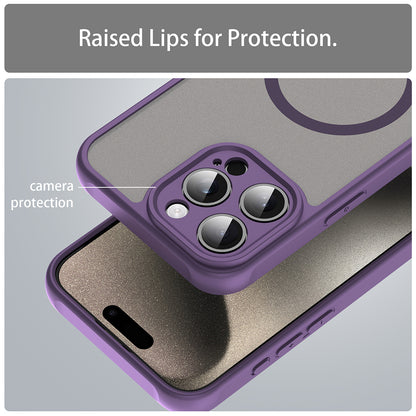 Coque MagSafe pour Apple iPhone 15 Pro Max, Techsuit, HaloFrost II, Violet