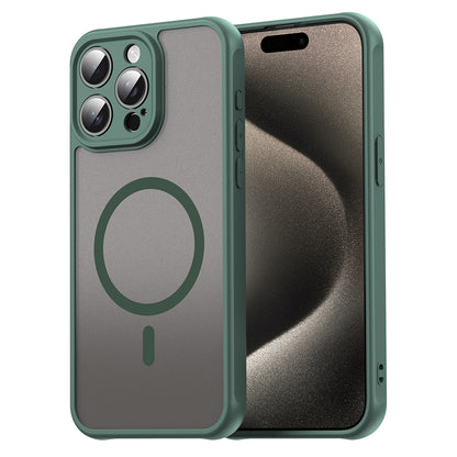 Coque MagSafe pour Apple iPhone 15 Pro Max, Techsuit, HaloFrost II, Vert