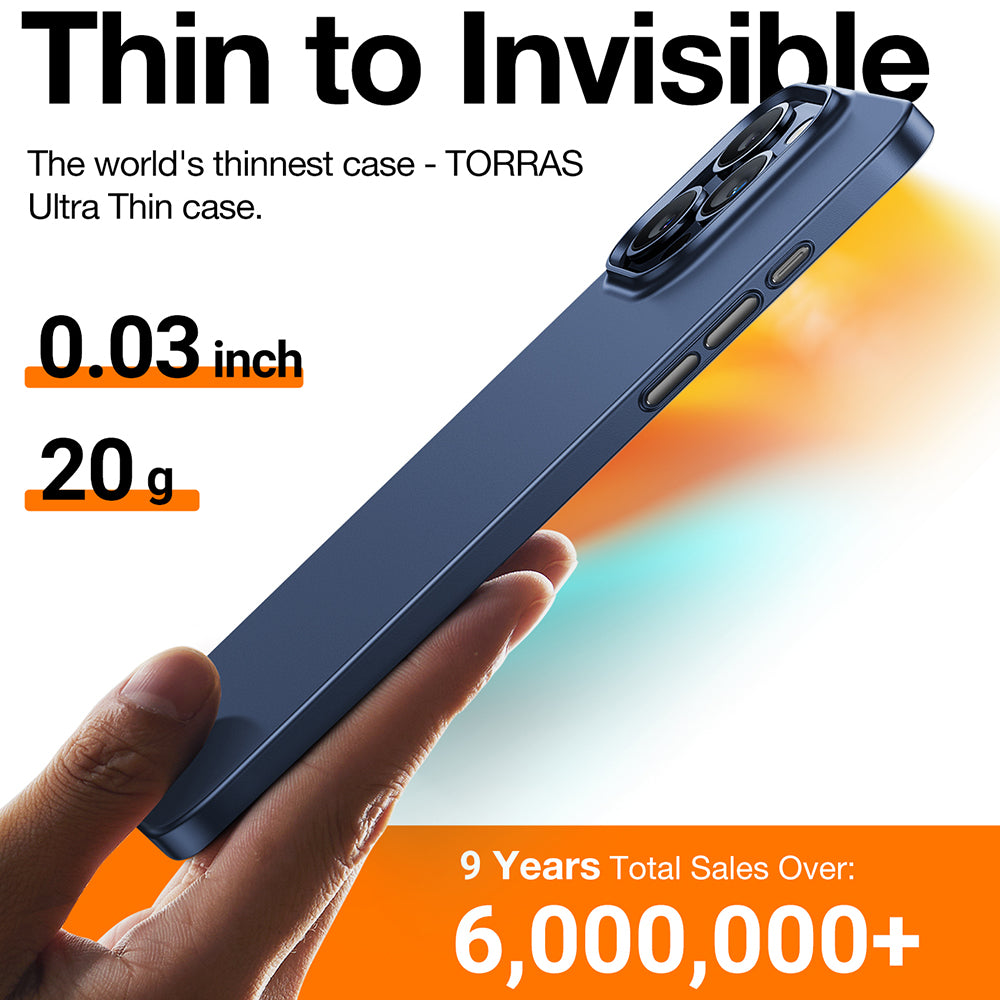 MagSafe Hülle für Apple iPhone 15 Pro Max, Torras, OriginFit, Marineblau