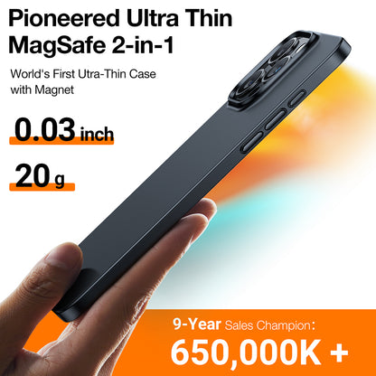 Coque MagSafe pour Apple iPhone 15 Pro Max, Torras, OriginFit, Noire