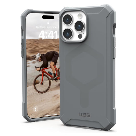 Coque MagSafe pour Apple iPhone 15 Pro Max, Urban Armor Gear, Essential Armor, Argentée