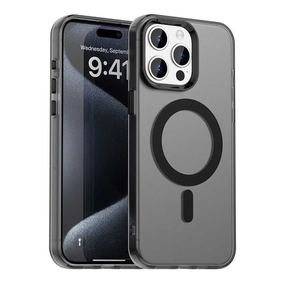 MagSafe-Hülle für Apple iPhone 15 Pro, Techsuit, CandyCase, Schwarz