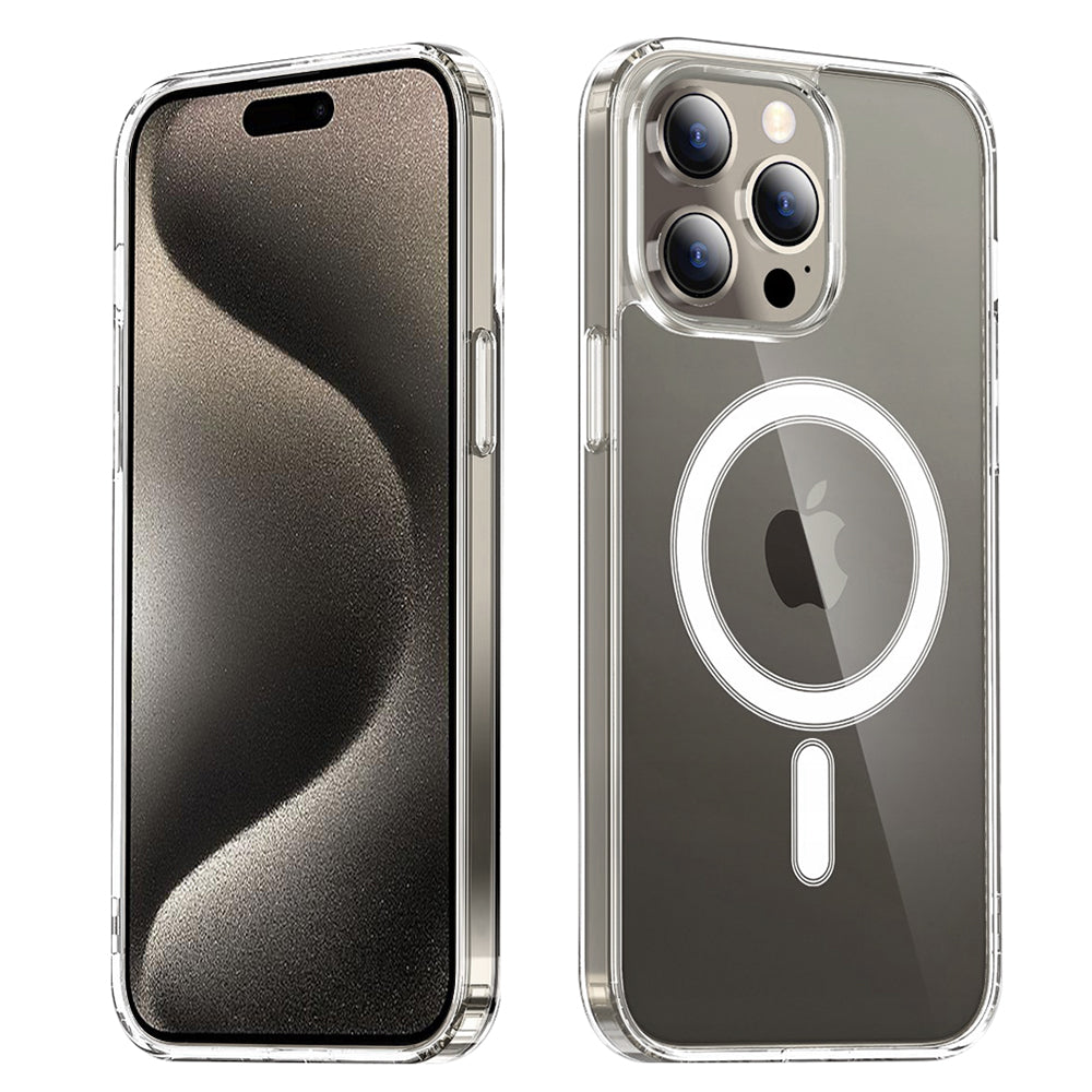 Coque MagSafe pour Apple iPhone 15 Pro, Techsuit, Pro, Transparente