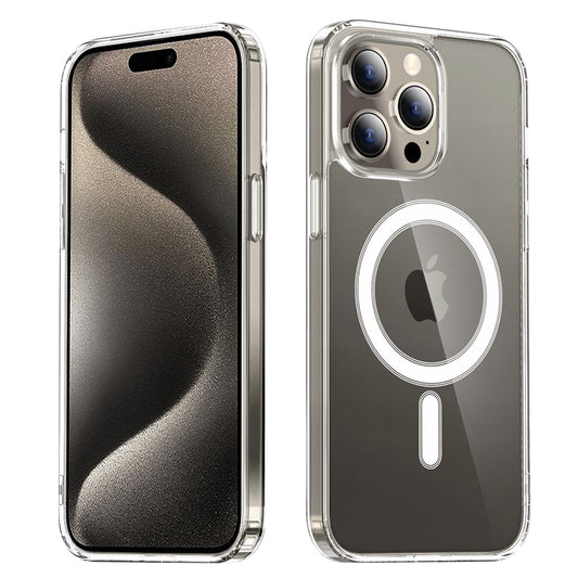 MagSafe-Hülle für Apple iPhone 15 Pro, Techsuit, Pro, Transparent