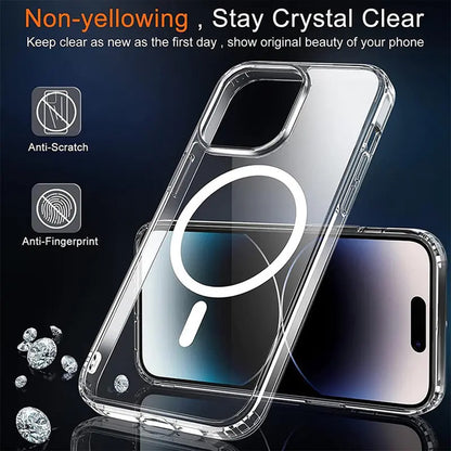 Coque MagSafe pour Apple iPhone 15 Pro, Techsuit, Pro, Transparente