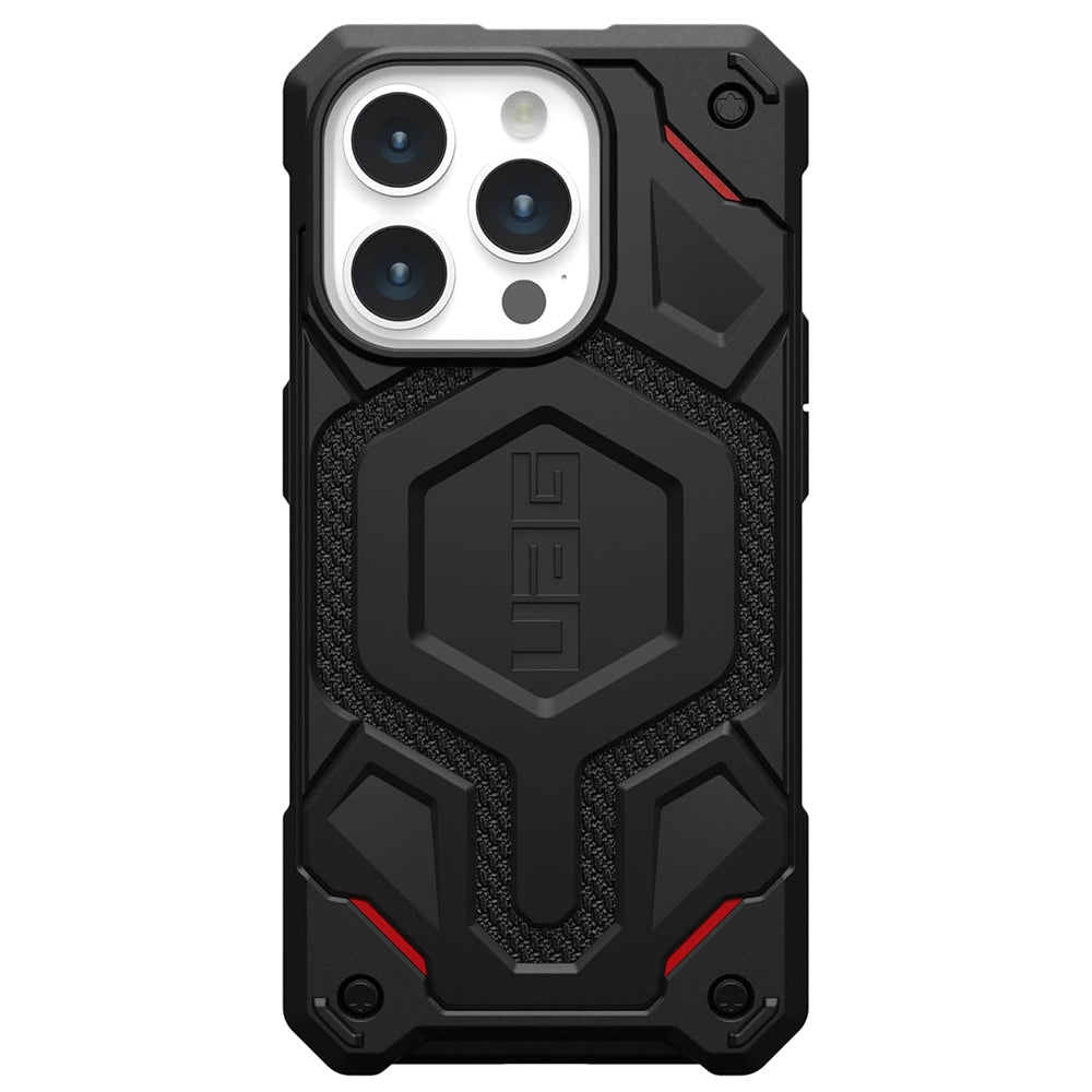 Coque MagSafe pour Apple iPhone 15 Pro, Urban Armor Gear, Monarch Pro Kevlar, Noire