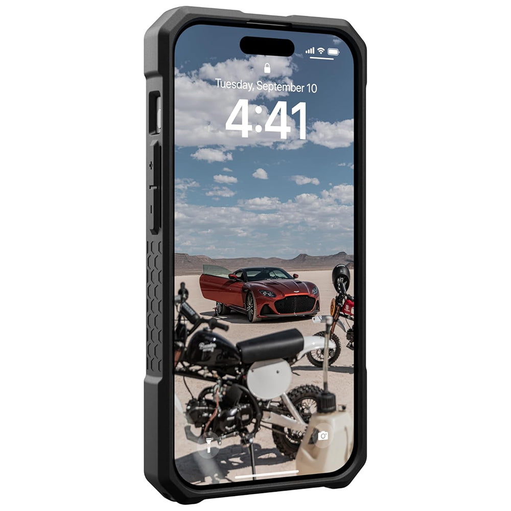 Coque MagSafe pour Apple iPhone 15 Pro, Urban Armor Gear, Monarch Pro Kevlar, Noire