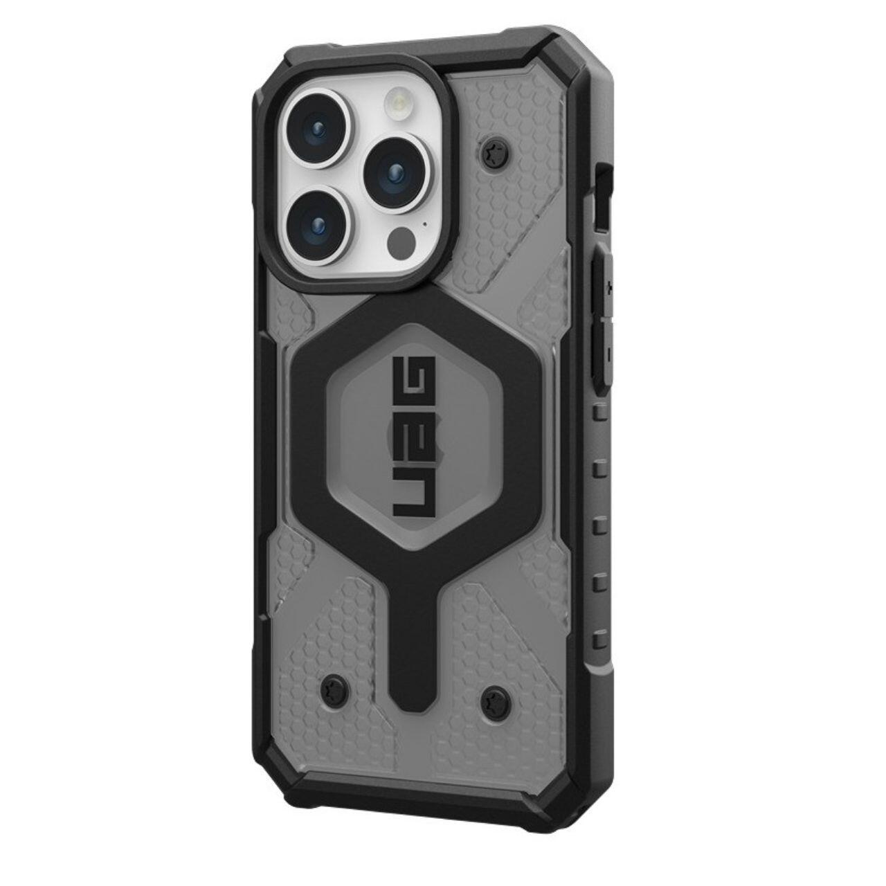 Coque MagSafe pour Apple iPhone 15 Pro, Urban Armor Gear, Pathfinder, Gris