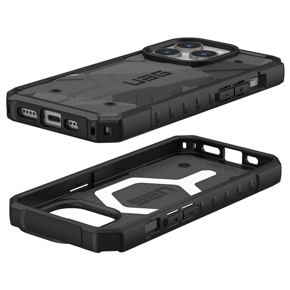Coque MagSafe pour Apple iPhone 15 Pro, Urban Armor Gear, Pathfinder SE Geo Camo, Camouflage