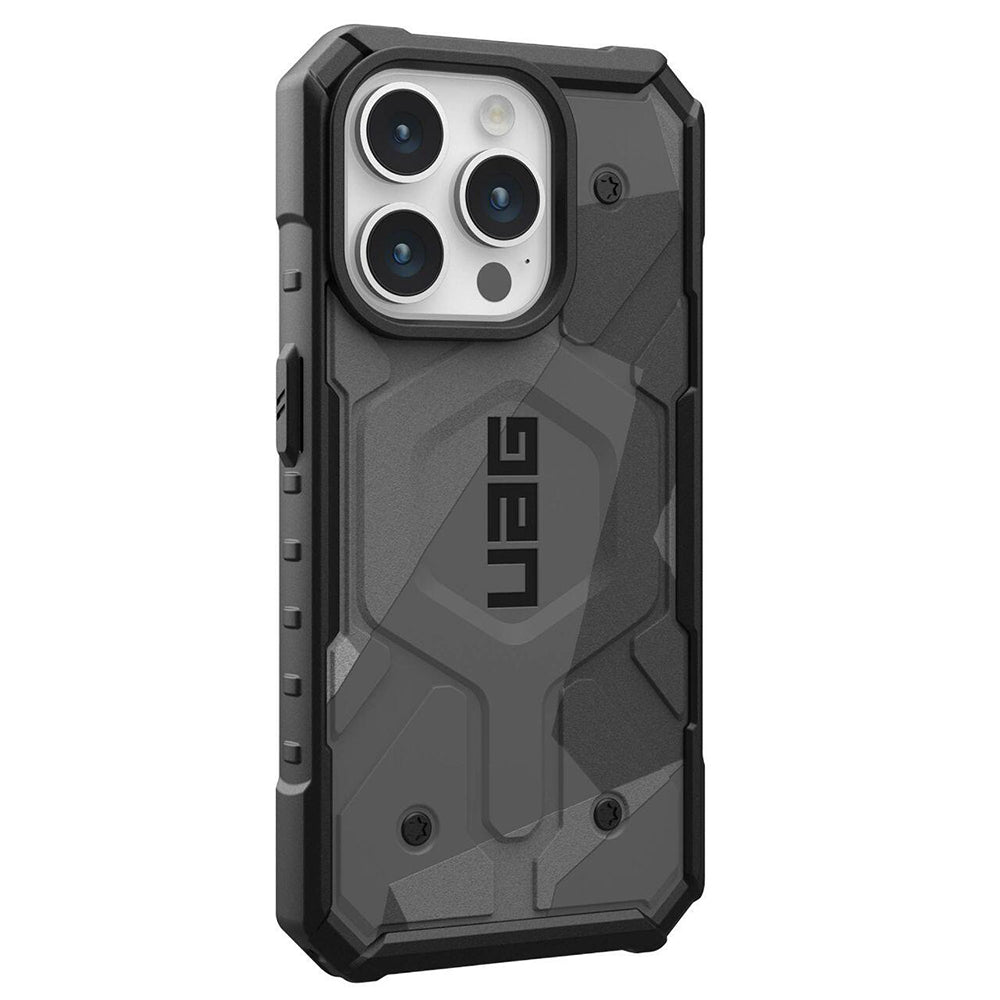 Coque MagSafe pour Apple iPhone 15 Pro, Urban Armor Gear, Pathfinder SE Geo Camo, Camouflage