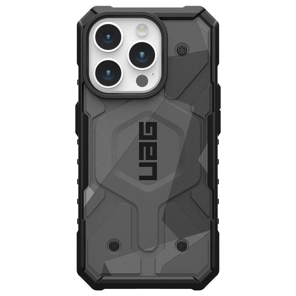 Coque MagSafe pour Apple iPhone 15 Pro, Urban Armor Gear, Pathfinder SE Geo Camo, Camouflage