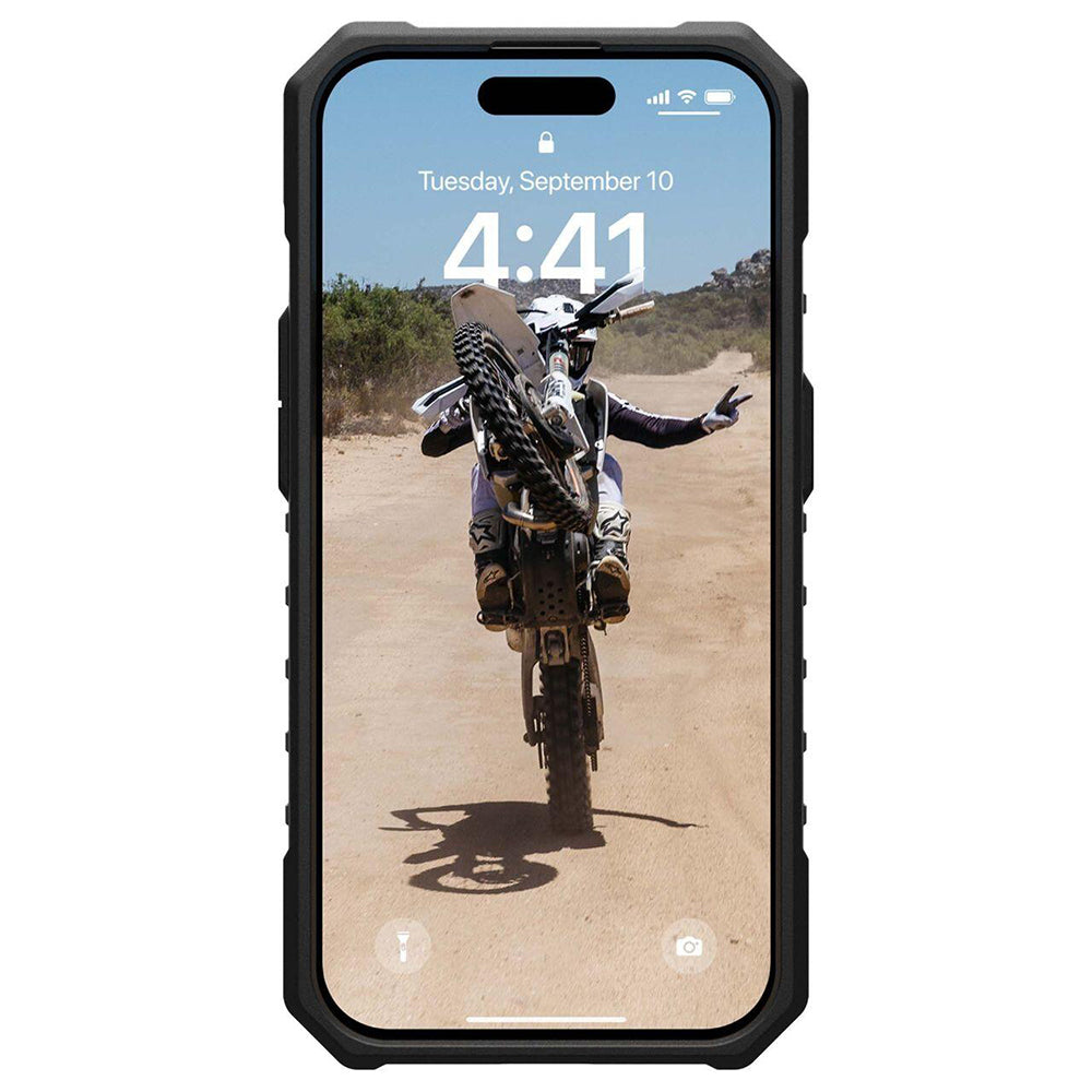 Coque MagSafe pour Apple iPhone 15 Pro, Urban Armor Gear, Pathfinder SE Geo Camo, Camouflage