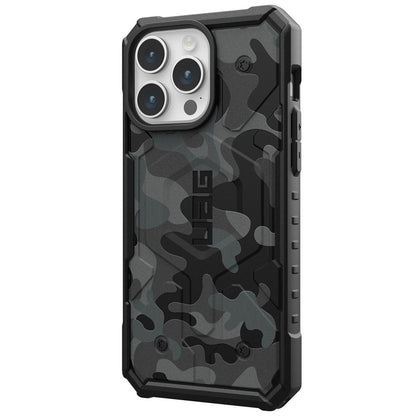 MagSafe Case for Apple iPhone 15 Pro, Urban Armor Gear, Pathfinder SE Midnight Camo, Camouflage