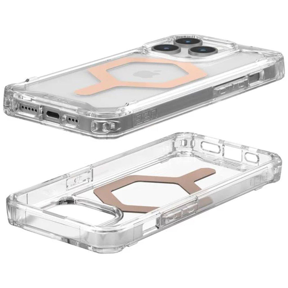 MagSafe Case for Apple iPhone 15 Pro, Urban Armor Gear, Plyo, Rose Gold