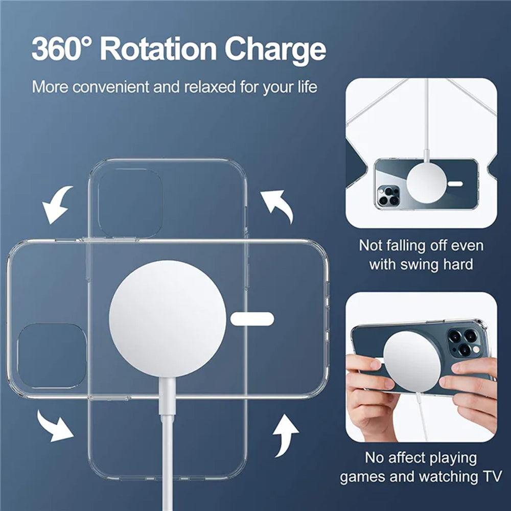 Coque MagSafe pour Apple iPhone 15, Techsuit, Pro, Rose