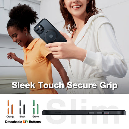 Étui MagSafe pour Apple iPhone 15, Torras, Ostand Pro, Noir