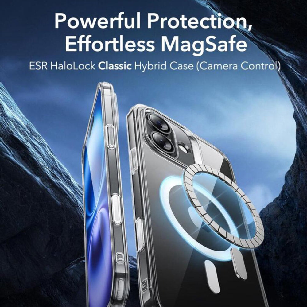 MagSafe-Hülle für Apple iPhone 16, ESR, Classic Hybrid Slide, Satin Schwarz