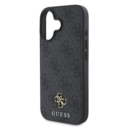 Housse MagSafe pour Apple iPhone 16, Guess, 4G Classic, Noire