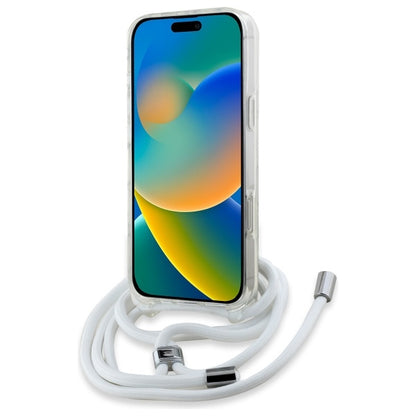 Étui MagSafe pour Apple iPhone 16, Karl Lagerfeld, IML Crossbody Karl's Head, Transparent