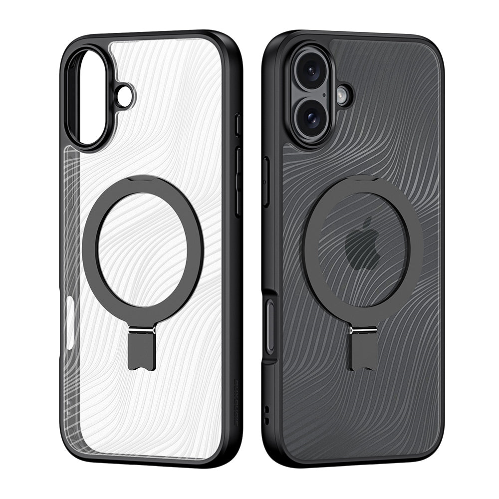 Coque MagSafe pour Apple iPhone 16 Plus, DUX DUCIS, Aimo Stand, Noire
