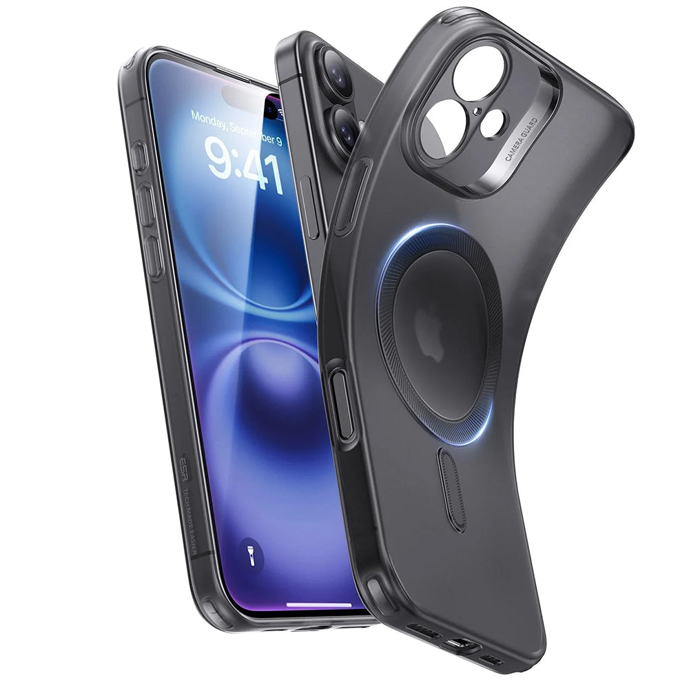 Coque MagSafe pour Apple iPhone 16 Plus, ESR, Zero, Noire Satinée