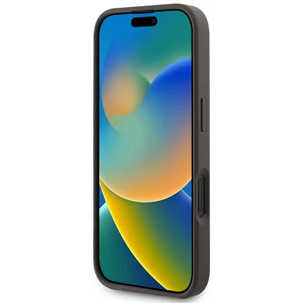 Étui MagSafe pour Apple iPhone 16 Plus, Guess, 4G Ring Classic Logo, Marron