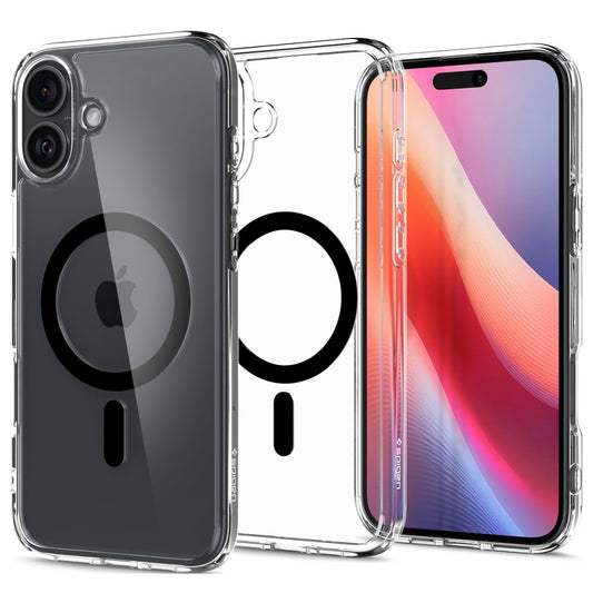Coque MagSafe pour Apple iPhone 16 Plus, Spigen, Ultra Hybrid, Noire