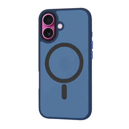 MagSafe Case for Apple iPhone 16 Plus, Techsuit, HaloFrost, Navy Blue