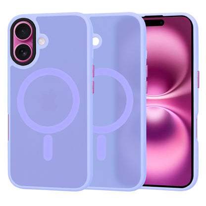 Coque MagSafe pour Apple iPhone 16 Plus, Techsuit, HaloFrost, Violet Clair