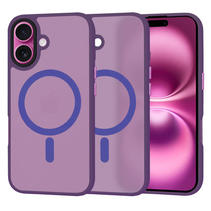 MagSafe Case for Apple iPhone 16 Plus, Techsuit, HaloFrost, Dark Purple
