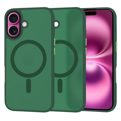 Coque MagSafe pour Apple iPhone 16 Plus, Techsuit, HaloFrost, Vert