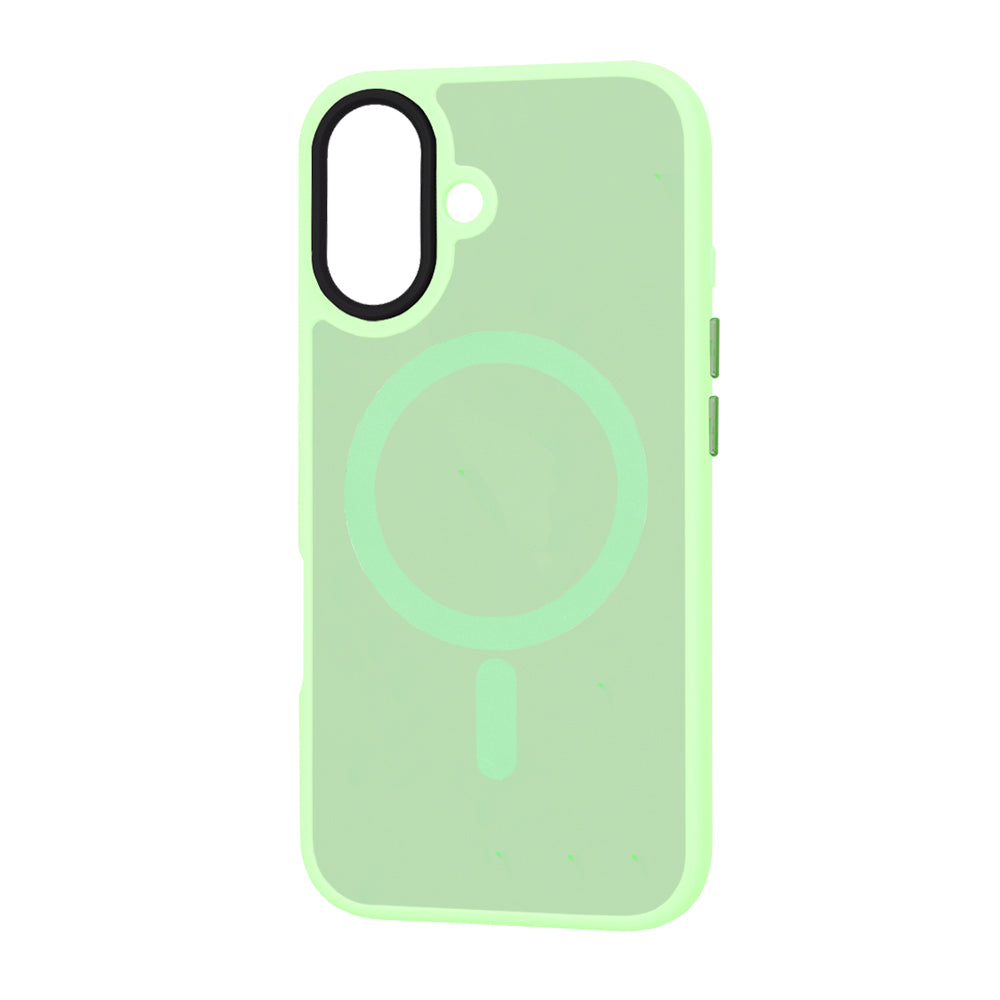 Coque MagSafe pour Apple iPhone 16 Plus, Techsuit, HaloFrost, Vert Clair