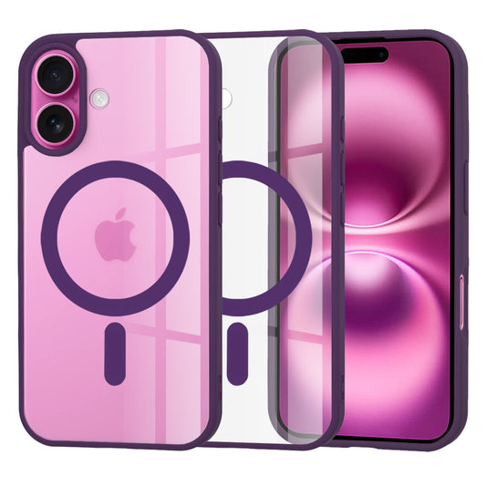 Coque MagSafe pour Apple iPhone 16 Plus, Techsuit, Pro, Violet