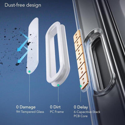 Coque MagSafe pour Apple iPhone 16 Pro, ESR, Classic Hybrid Slide, Transparente