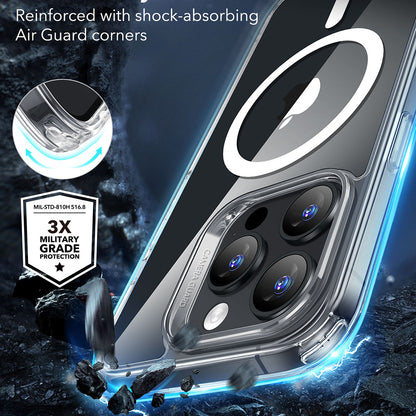 Coque MagSafe pour Apple iPhone 16 Pro, ESR, Classic Hybrid, Transparente