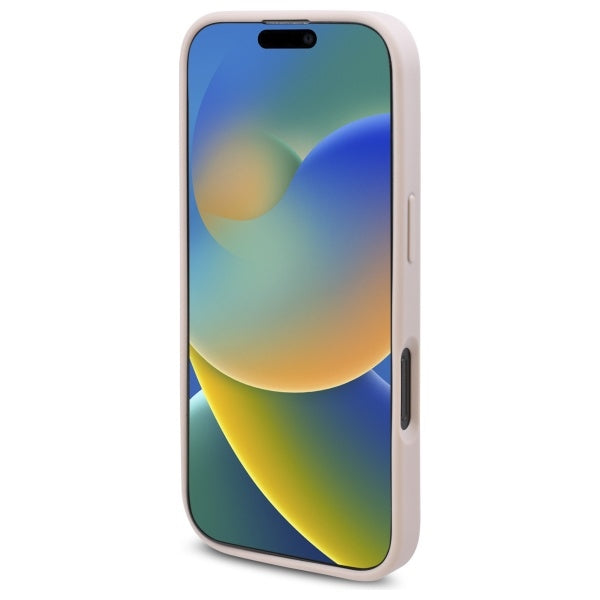 MagSafe Hülle für Apple iPhone 16 Pro, Guess, 4G Flowers Print, Rosa