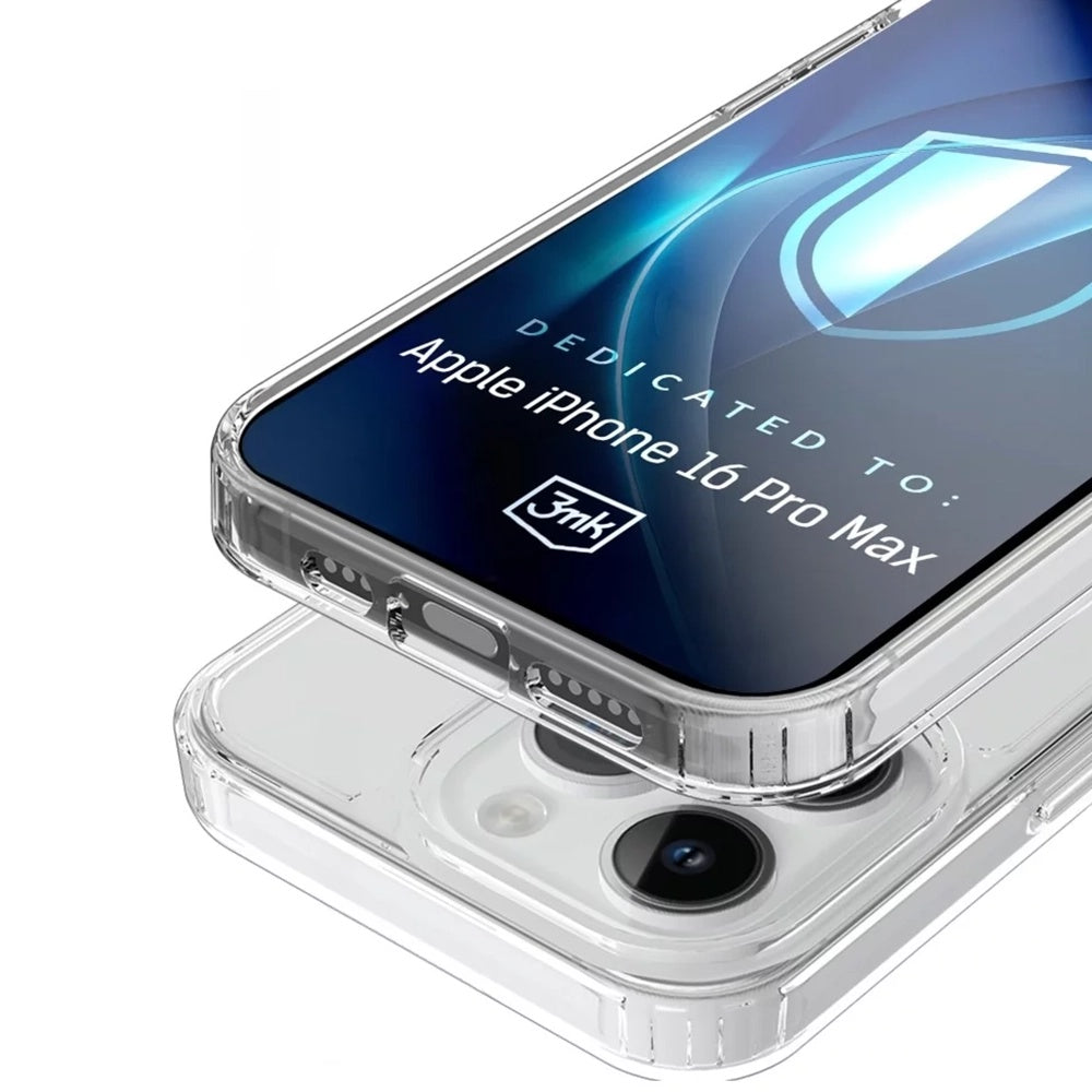 Coque MagSafe pour Apple iPhone 16 Pro Max, 3MK, Armor MagCase, Transparente
