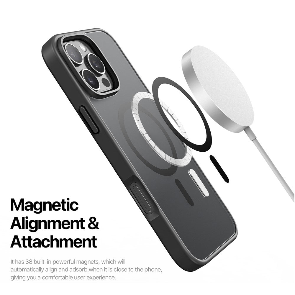 Coque MagSafe pour Apple iPhone 16 Pro Max, DUX DUCIS, Yind, noire