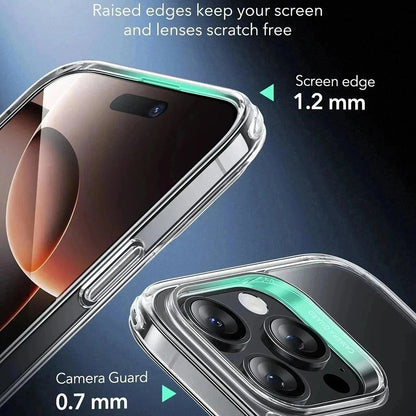 Coque MagSafe pour Apple iPhone 16 Pro Max, ESR, Classic Hybrid Slide, Noire Transparente