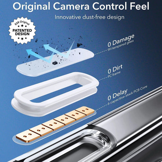 Coque MagSafe pour Apple iPhone 16 Pro Max, ESR, Classic Hybrid Slide, Transparente