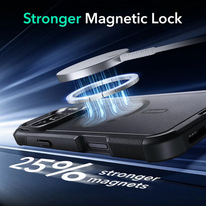 MagSafe Hülle für Apple iPhone 16 Pro Max, ESR, Cyber Armor Kickstand, Grün