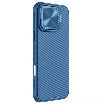 Coque MagSafe pour Apple iPhone 16 Pro Max, Nillkin, CamShield Prop, Bleue
