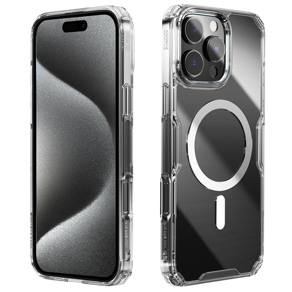 Coque MagSafe pour Apple iPhone 16 Pro Max, Nillkin, Nature Pro, Transparente