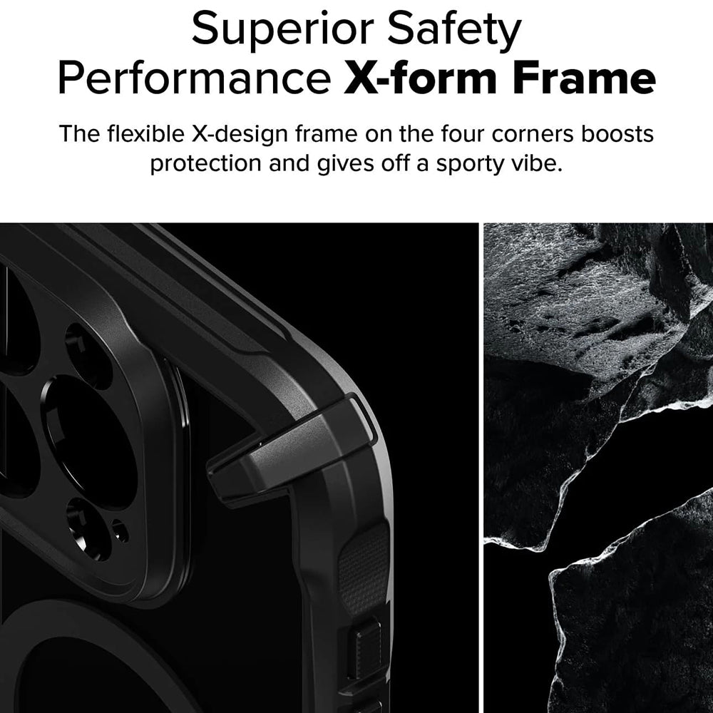 Coque MagSafe pour Apple iPhone 16 Pro Max, Ringke, Fusion X, Noire