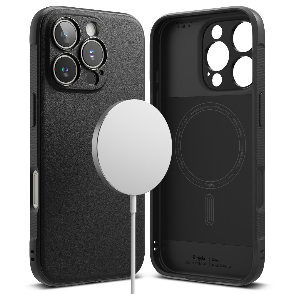 Coque MagSafe pour Apple iPhone 16 Pro Max, Ringke, Onyx, Noire