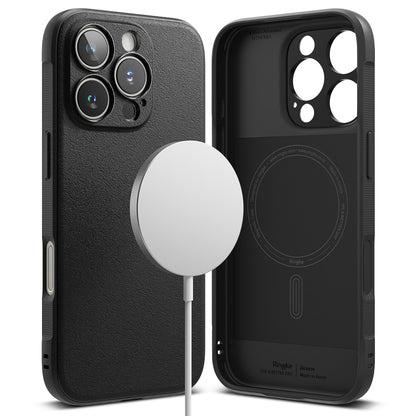 Coque MagSafe pour Apple iPhone 16 Pro Max, Ringke, Onyx, Noire