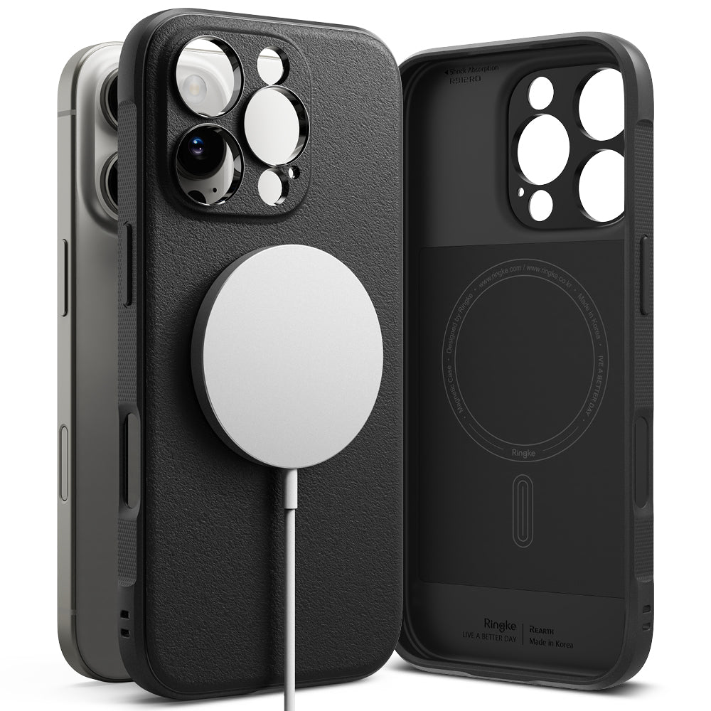 Coque MagSafe pour Apple iPhone 16 Pro Max, Ringke, Onyx, Noire