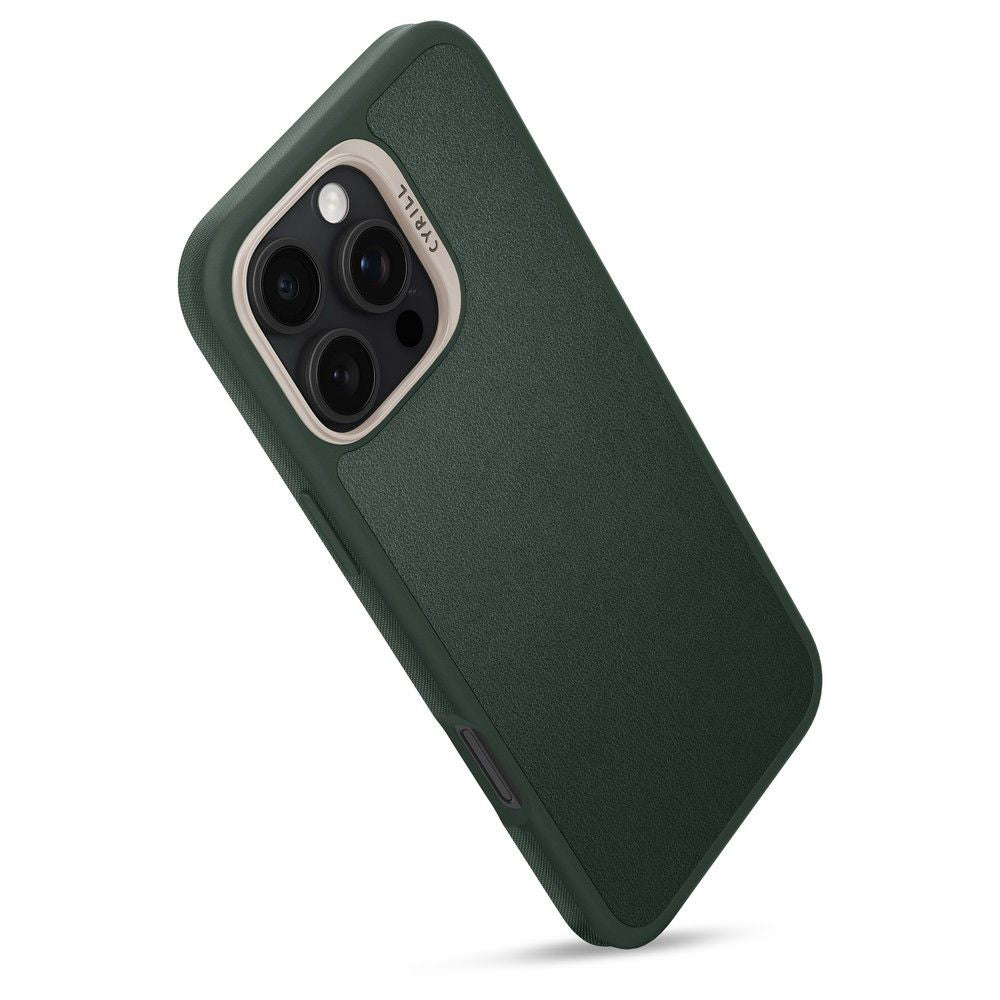 Étui MagSafe pour Apple iPhone 16 Pro Max, Spigen, Cyrill Kajuk, Vert Satiné ACS08398