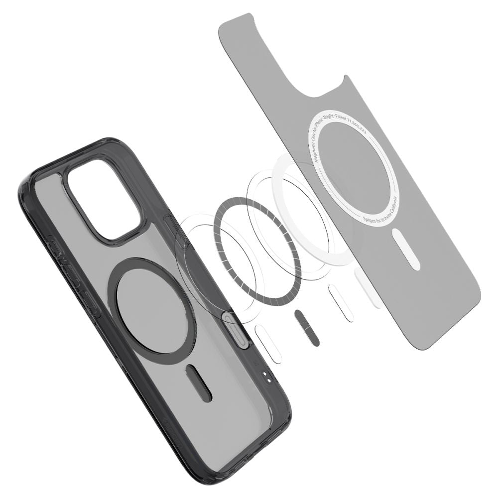 Coque MagSafe pour Apple iPhone 16 Pro Max, Spigen, Ultra Hybrid T, Noir Satiné ACS08507
